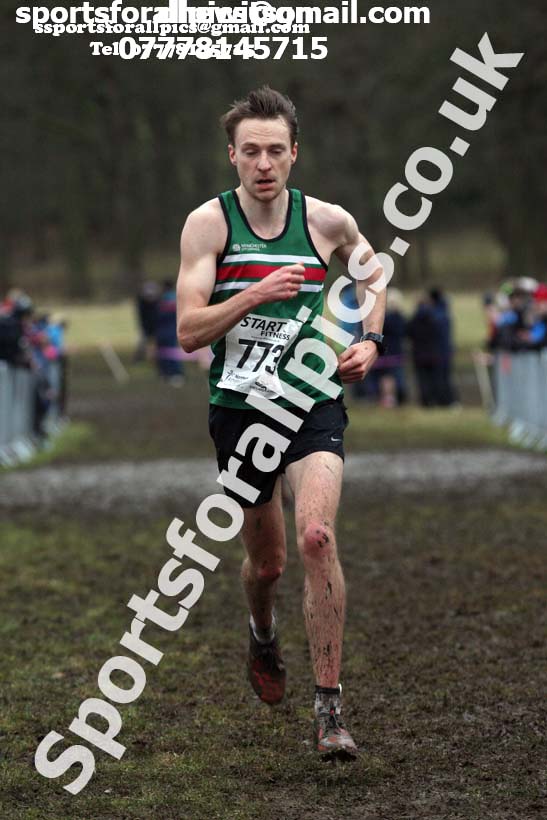 Senior men, 2018 Northern Cross Country Champs., Harewood House, Leeds. Photo: David T. Hewitson/Sports for All Pics